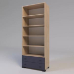 Пенал відкритий Х-03 графіт_дуб славонія, фото