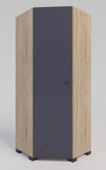 Шафа кутова Х-22 графіт_дуб славонія, фото