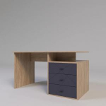 Стіл (лівий/правий) Х-06 графіт_дуб славонія, фото