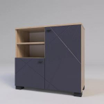 Тумба мала Х-18 графіт_дуб славонія, фото