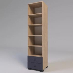 Пенал відкритий Х-43 графіт_дуб славонія, фото