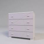 Комод Х-05 розовый_белый, фото