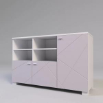 Тумба большая Х-19 розовый_белый, фото