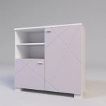 Тумба малая Х-18 розовый_белый, фото