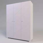 Шкаф 3-х дверный Х-27 розовый_белый, фото