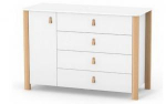 Комод 1200 біло-буковий, фото