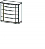 комод широкий 5 ящиков, фото