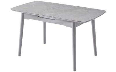 Стол ТМ-84 каса вайт + серый - в наличии, Vetro Стол ТМ-84 каса вайт + серый - в наличии, Vetro, фото