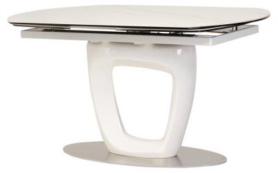 Стол TML-825 белый мрамор, Vetro Стол TML-825 белый мрамор, Vetro, фото