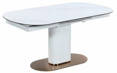 Стол TML-828 камео белый мрамр, Vetro Стол TML-828 камео белый мрамр, Vetro, фото
