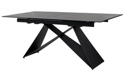 Стол Бруно ТМL-880 неро маркина, Vetro Стол Бруно ТМL-880 неро маркина, Vetro, фото