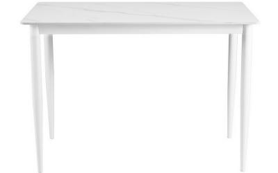 Стіл TM-110 білий мармур + білий, Vetro, фото
