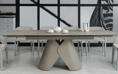 Стіл Паріс TML-997 іджео беж + бежевий, Vetro, фото