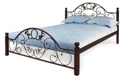 Кровать Франческа на деревянных ногах, Металл-Дизайн, фото